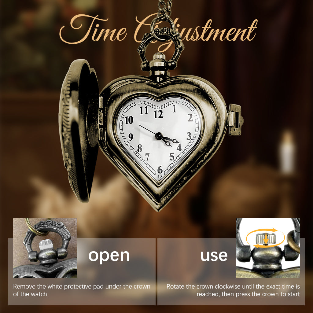 SANNIDHI Pocket Watch for Women Men Vintage Metal Heart Shaped Pendant Necklace Pocket Watch Retro Stainless Steel Chain Necklace Pocket Watch Anniversary Birthday Gifts for Women, Girls, Wife SANNIDHI Pocket Watch for Women Men Vintage Metal Heart Shaped Pendant Necklace Pocket Watch Retro Stainless Steel Chain Necklace Pocket Watch Anniversary Birthday Gifts for Women, Girls, Wife